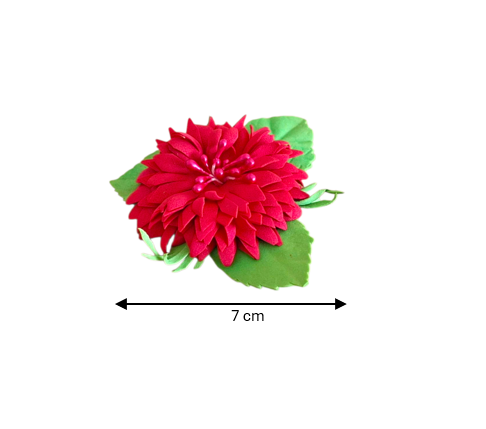 handmade foamiran flower floral headband for women and girls with red rose flowers lightweight elegant hair accessory