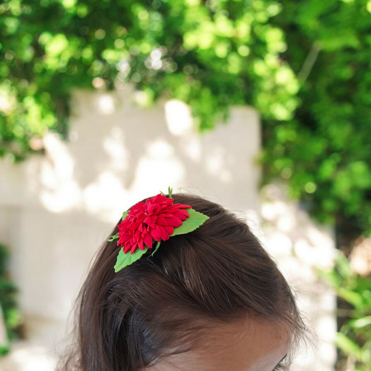 handmade foamiran flower floral headband for women and girls with red rose flowers lightweight elegant hair accessory