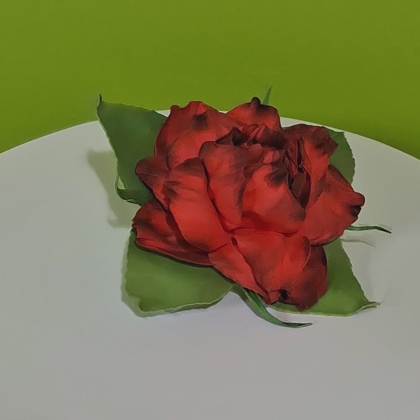 rose hair clip romantic floral accessory